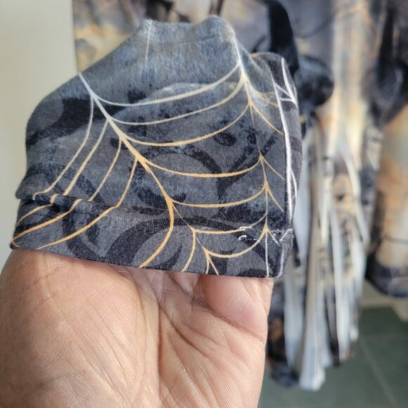 One World Top Witchy Gothic Cat High Low Hem Halloween Top (Size: XL) - Picture 8 of 15